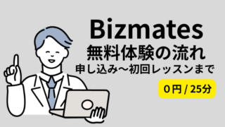 ビズメイツの無料体験レッスンでは何するの？レベルチェックやカウンセリングを含む25分を徹底解説